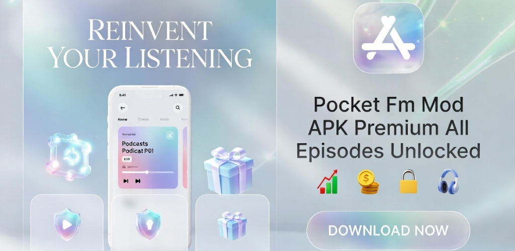 Pocket FM MOD APK v9.11.10 (VIP, All Episodes Unlocked) Free