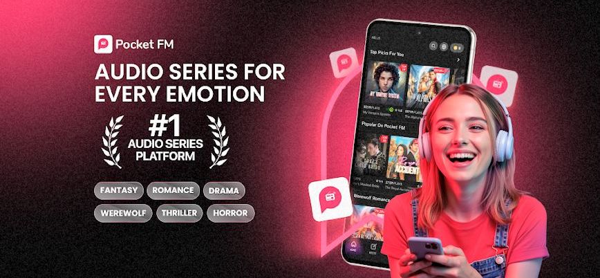 Pocket Fm Mod APK Premium Original Banner